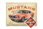 Preview: Blechschild "Ford Mustang" - Rot - 40 x 30cm - LIMITED METALLIC-EDITION